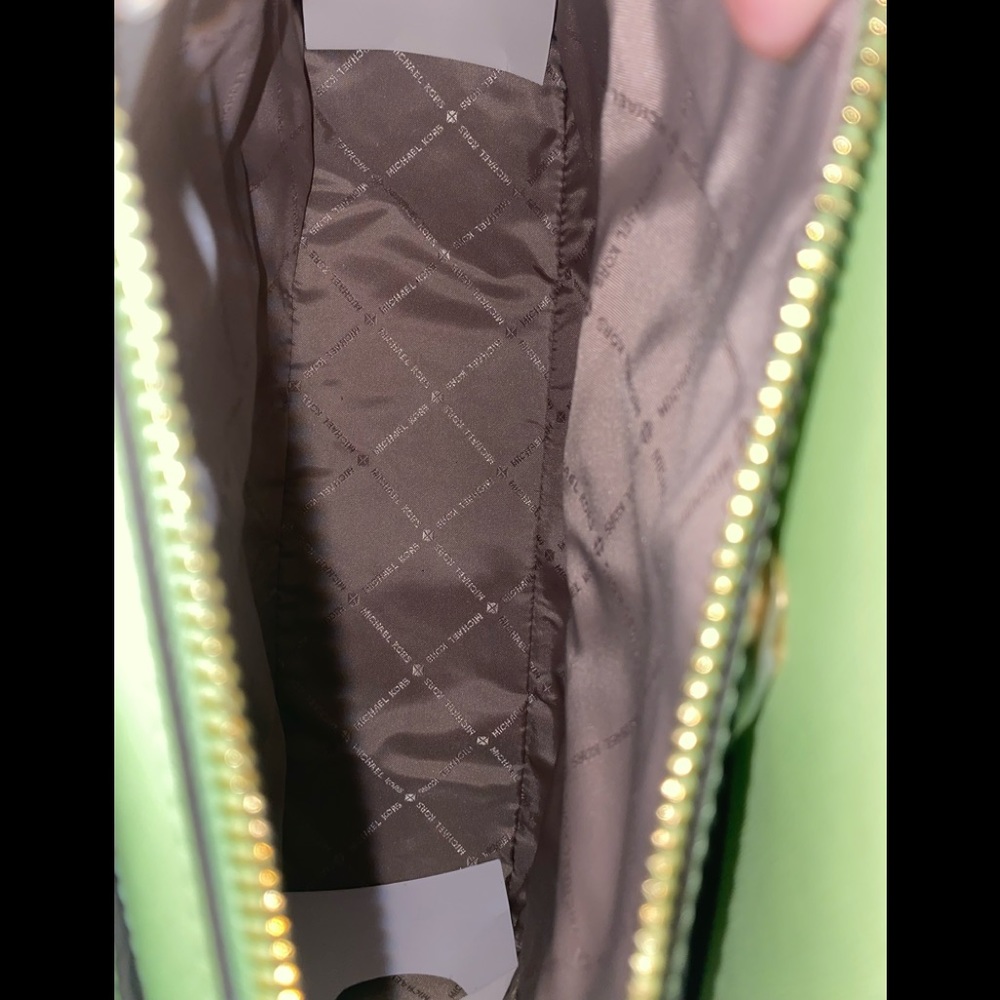Michael Kors Light Green/Brown Satchel - Picture 7 of 10